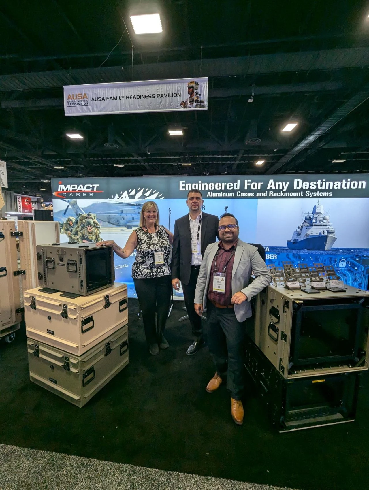 Impact Cases team at the AUSA 2024 booth, Washington DC