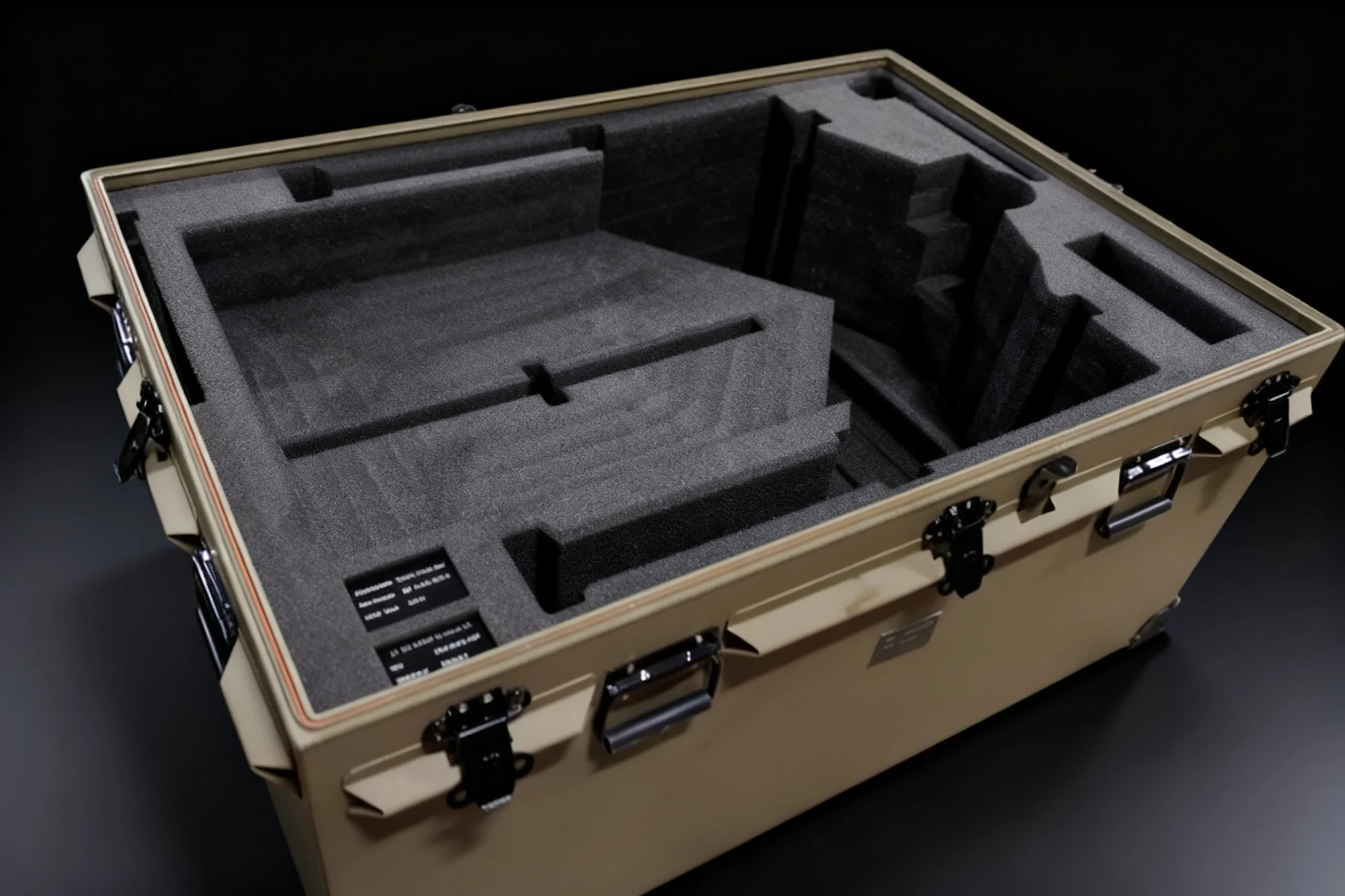 Precision CNC-machined case interior, Impact Cases