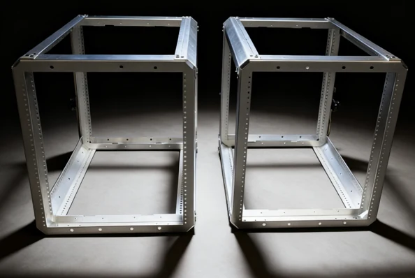 Pair of E.I.A. 310 aluminum rack frames used side by side in a Target dual wide case