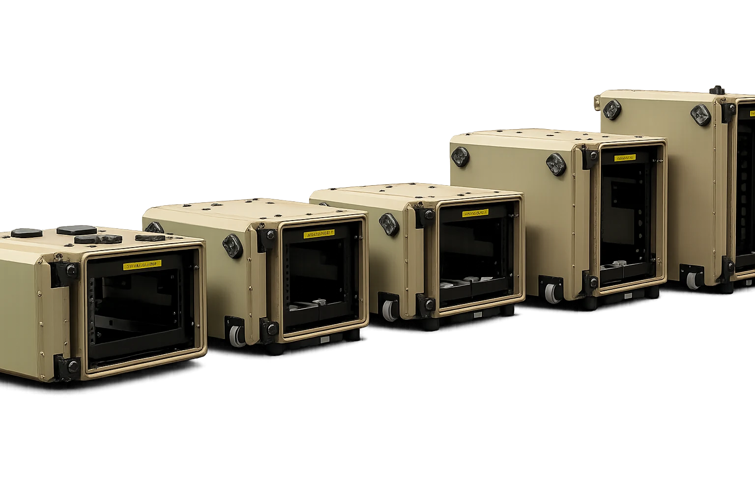 Target Half-Rack case fleet, full lineup