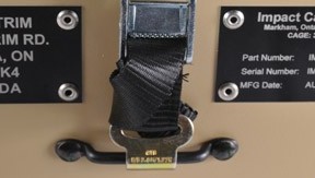 Coupling catch / linking strap securing two Target cases