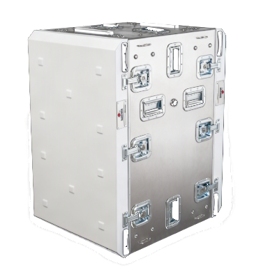P.E.T.S. rackmount container, welded watertight shell