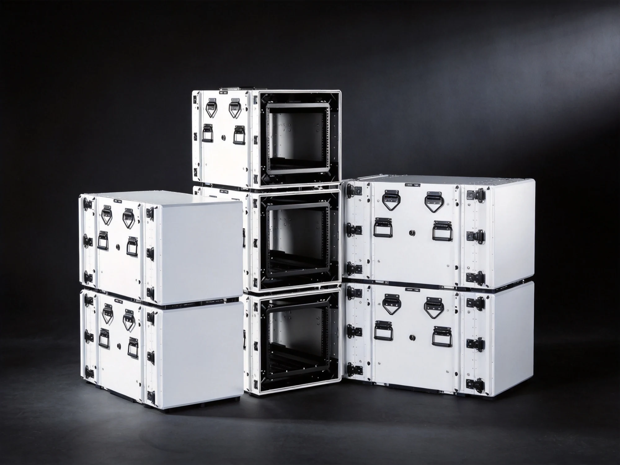 Target Military shock-mounted rackmount cases